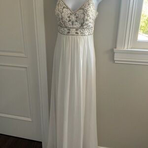 Stunning White Embroidered Wedding or Prom Dress